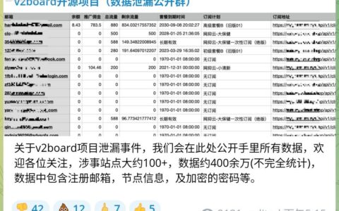 机场面板V2board爆出安全漏洞