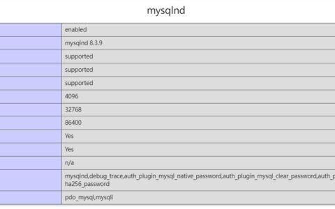 为什么我编译的php中mysqlnd不含有caching_sha2_password