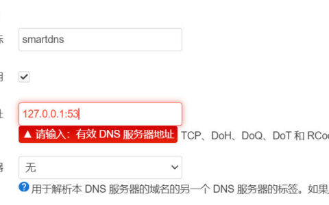 解决HOMEPROXY不支持带端口的本地DNS服务器的问题